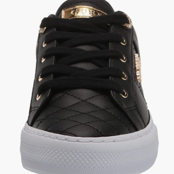 NEW Guess Womens Loven Sneaker 6.5 Black Quilted - Picture 2 of 7